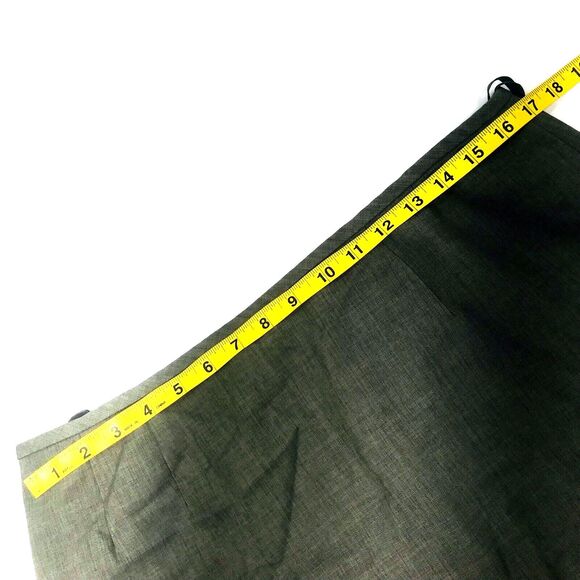 Jones Wear Suit Skirt Linen Look Pencil Green Lined XL 14 Womens Academia Preppy - Picture 9 of 12